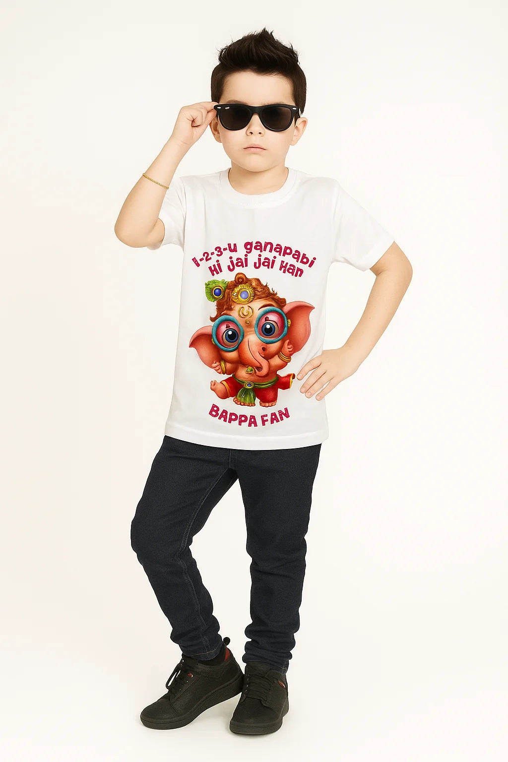 Festival T- Shirt Name logo photo etc For Ganesha