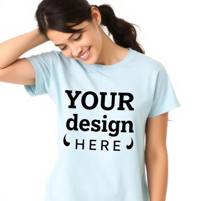 Customized Half Sleeve T-Shirt Round neck