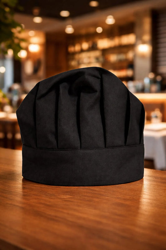 Classic Cotton Chef Cap for Men & Women | Adjustable Elastic Kitchen Cooking Hat | Breathable Professional Chef Hat for Home, Hotel, Restaurant & Bakery Use | Reusable Unisex Cooking Cap | Comfortable, Hygienic & Durable Chef Wear