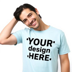 Customized Half Sleeve T-Shirt Round neck