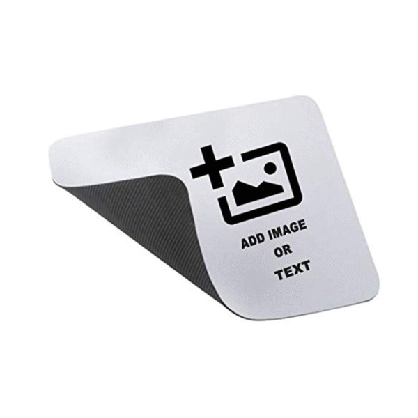 Customized/Personalized On Rubber Base Mat Finish Mouse Pad for PC/Laptop - (Your Own Logo, Text Or Photo)