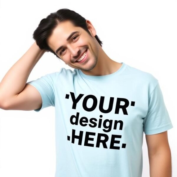 Customized Half Sleeve T-Shirt Round neck