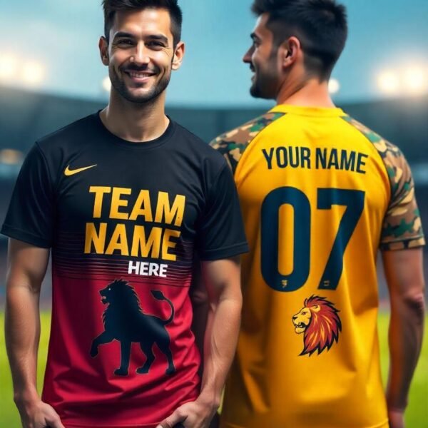 Customized Cricket Jersey round neck & Polo