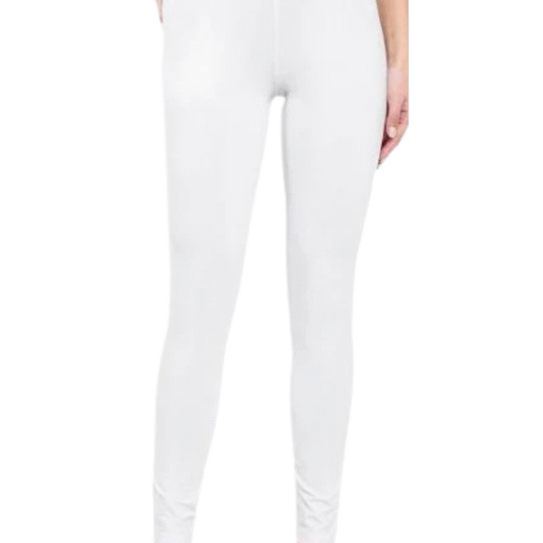Leggings for Women Classic White Cotton | Stretchable & Comfortable Soft Breathable Fabric Free Size