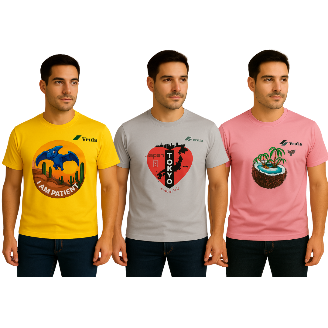 Round Neck T-Shirts Pack of 3  Man - Image 2