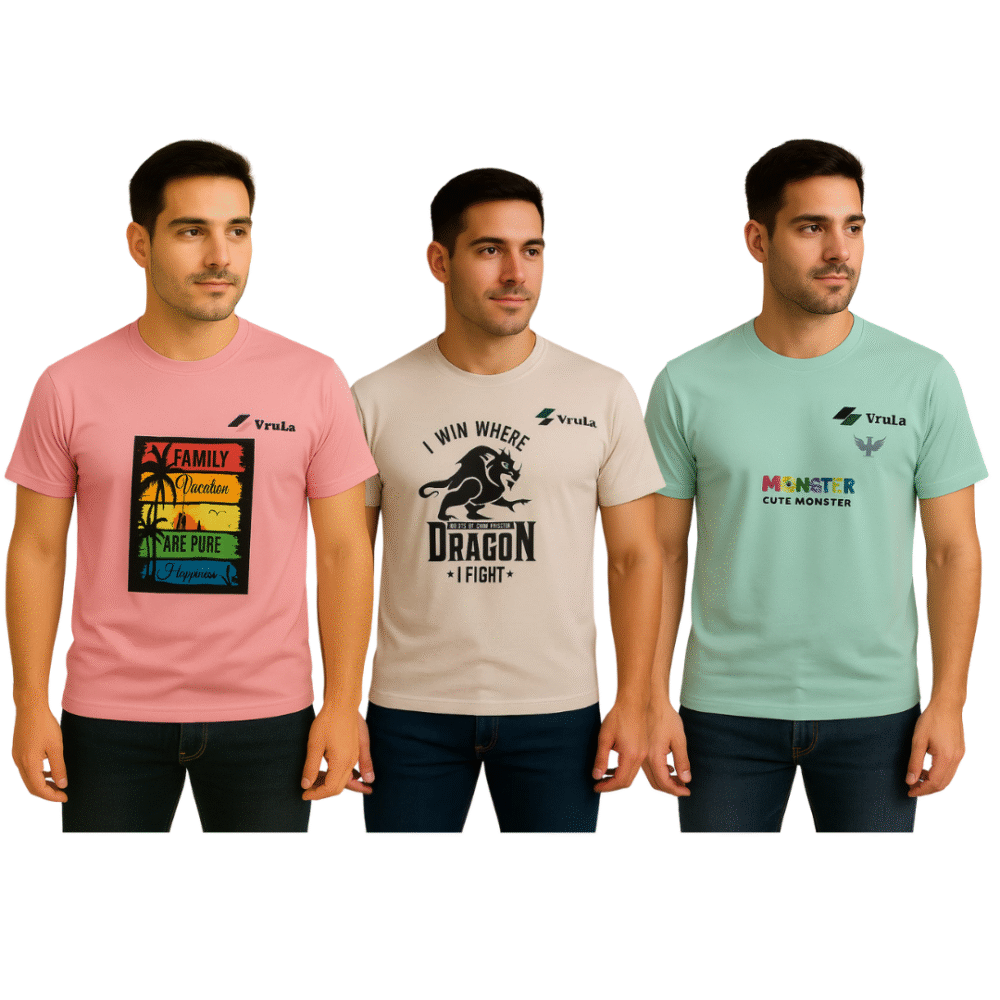 Round Neck T-Shirts   Man Combo Pack of -3 - Image 2