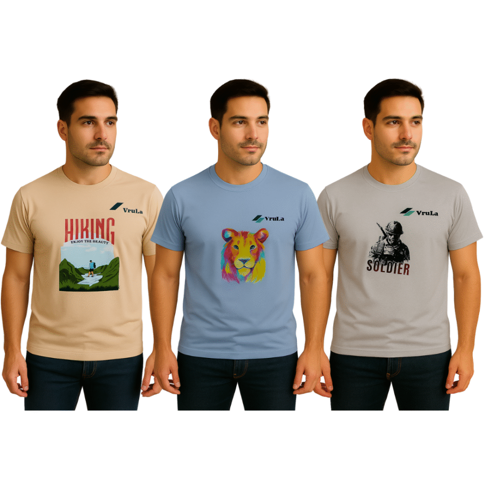 Round Neck T-Shirts   Man Combo Pack of -3 - Image 3
